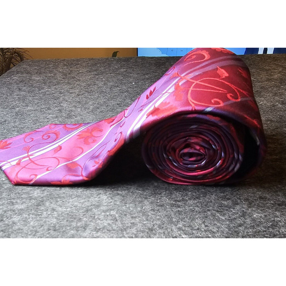 Ted Baker Repp Silk Tie Designer London Luxury USA Stripe 59" Classy Work - Picture 12 of 12